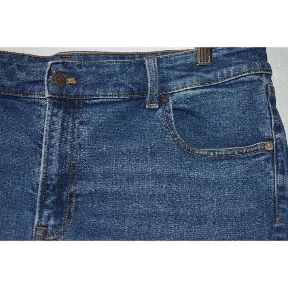 Talbots Everyday Relaxed Jean 14P Comfy Cotton Stretch 5-Pocket Soft Blue Denim